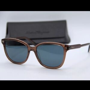 🕶️ SALVATORE FERRAGAMO SF 815S 210 BROWN SUNGLASSES 56-17 New/ Never Used